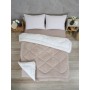 ETE HOMETEX ÇİFT KİŞİLİK LÜX WELSOFT YORGAN SETİ 195X215CM ALENA BEJ 8696474231940